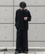 画像をギャラリービューアに読み込む, 【ssstein】 LONG WIDE TROUSERS - BLACK

