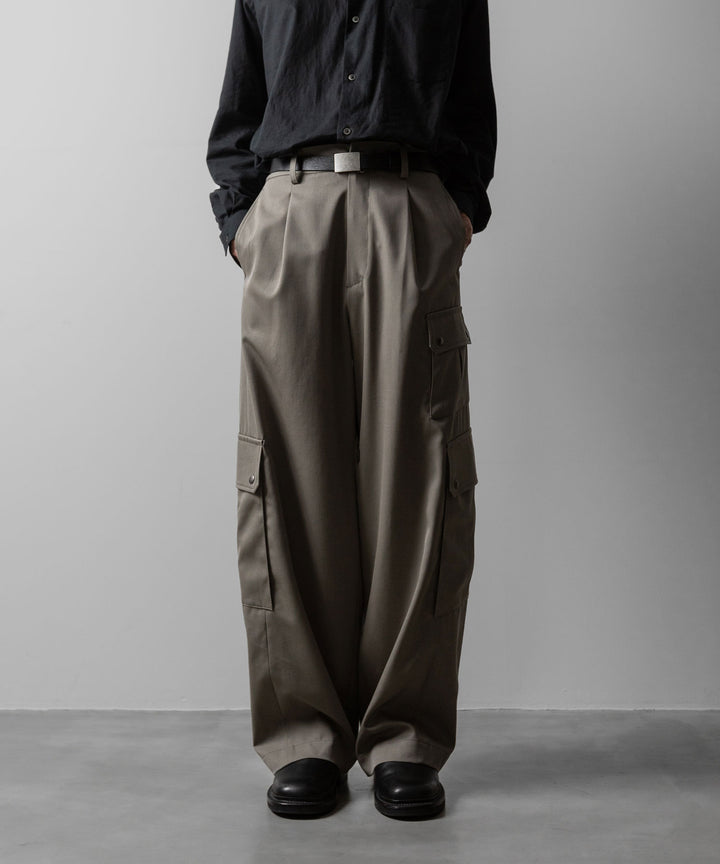 ssstein(シュタイン)のCARGO POCKET WIDE EASY TROUSERS - TAUPE BEIGEの公式通販サイトsession福岡セレクトショップ