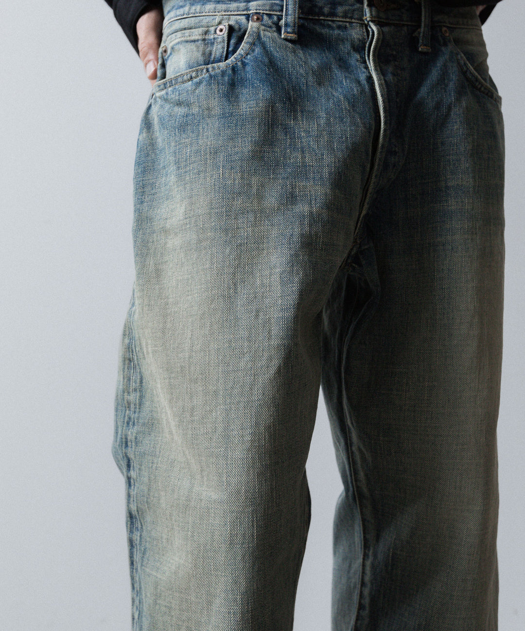 INTÉRIM(インテリム)のSHABBY VINTAGE "1947XX" SHUTTLE DENIM TROUSERS - S.NAVYの公式通販サイトsession福岡セレクトショップ