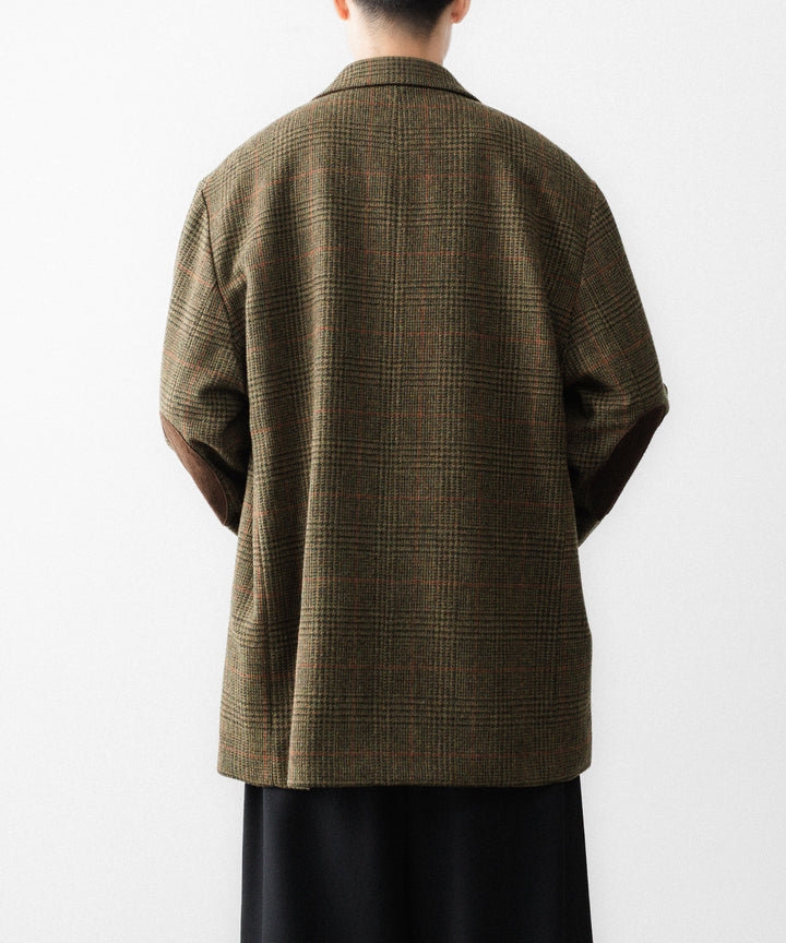 ssstein(シュタイン)のBRITISH TWEED OVERSIZED PEAK LAPEL JACKET - TWEED CHECKの公式通販サイトsession福岡セレクトショップ