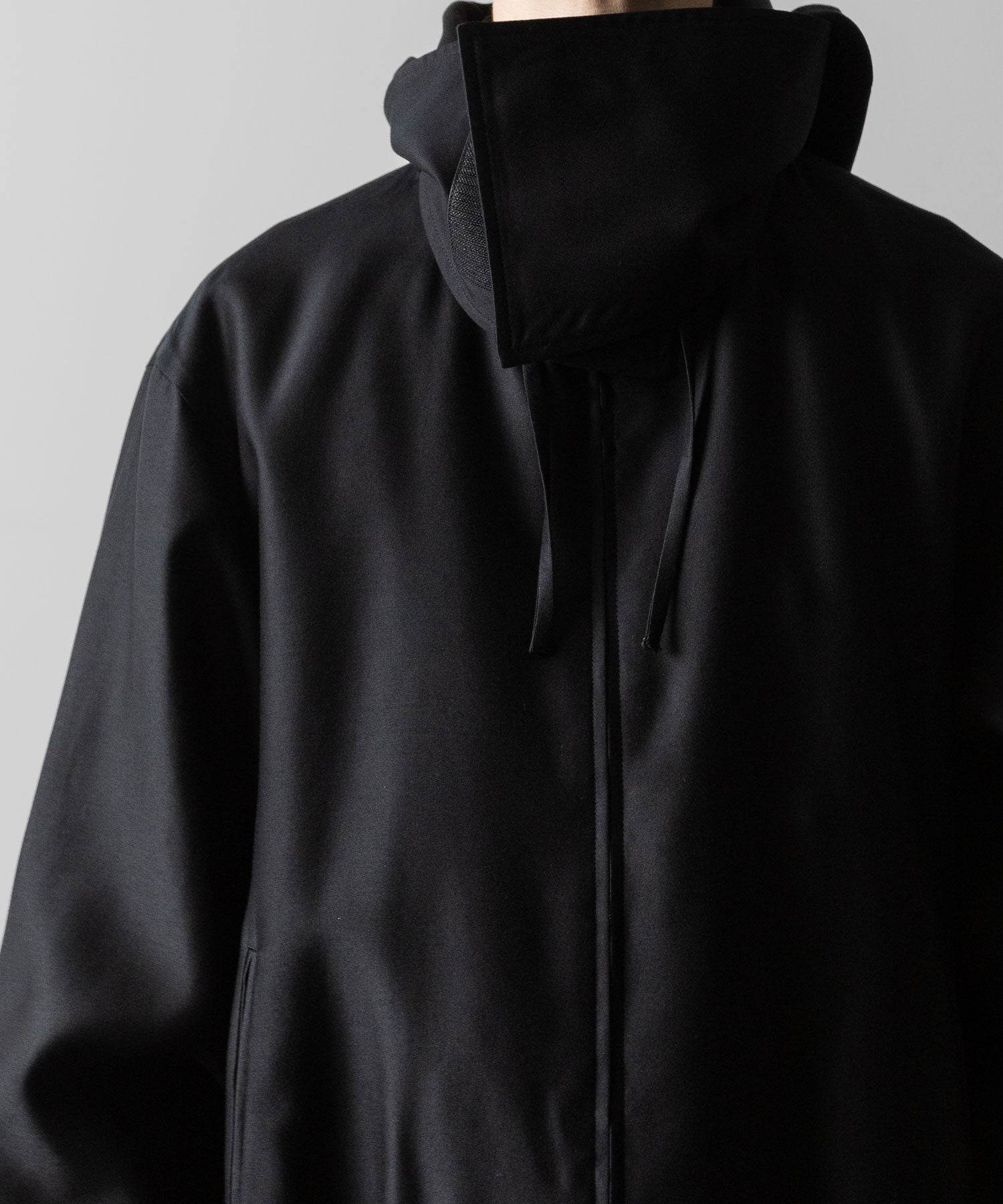 ssstein(シュタイン)のW/R/SI DOUBLE WEAVE HOODED JACKET - BLACKの公式通販サイトsession福岡セレクトショップ