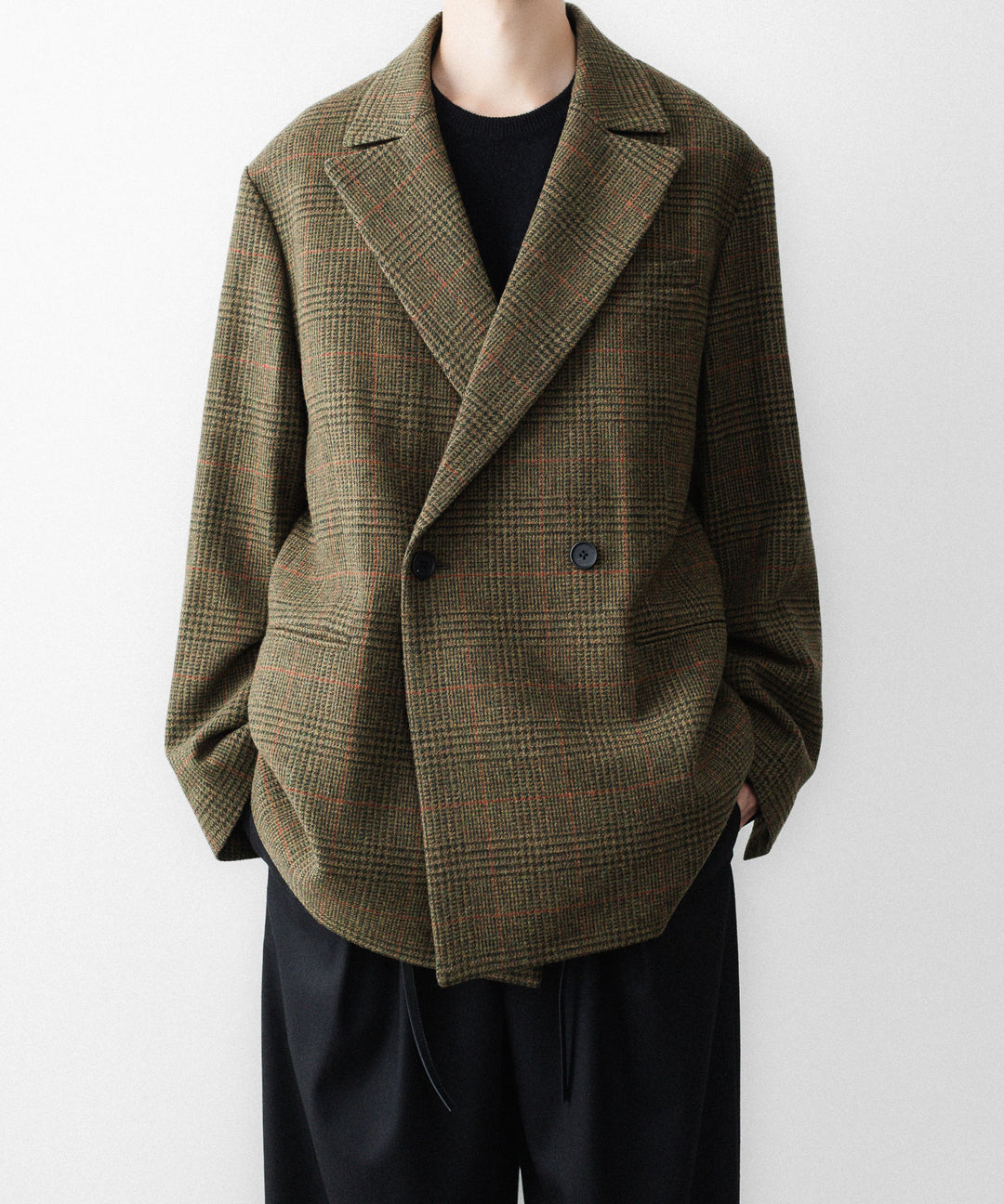 ssstein(シュタイン)のBRITISH TWEED OVERSIZED PEAK LAPEL JACKET - TWEED CHECKの公式通販サイトsession福岡セレクトショップ