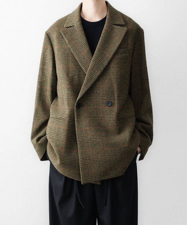 ssstein(シュタイン)のBRITISH TWEED OVERSIZED PEAK LAPEL JACKET - TWEED CHECKの公式通販サイトsession福岡セレクトショップ