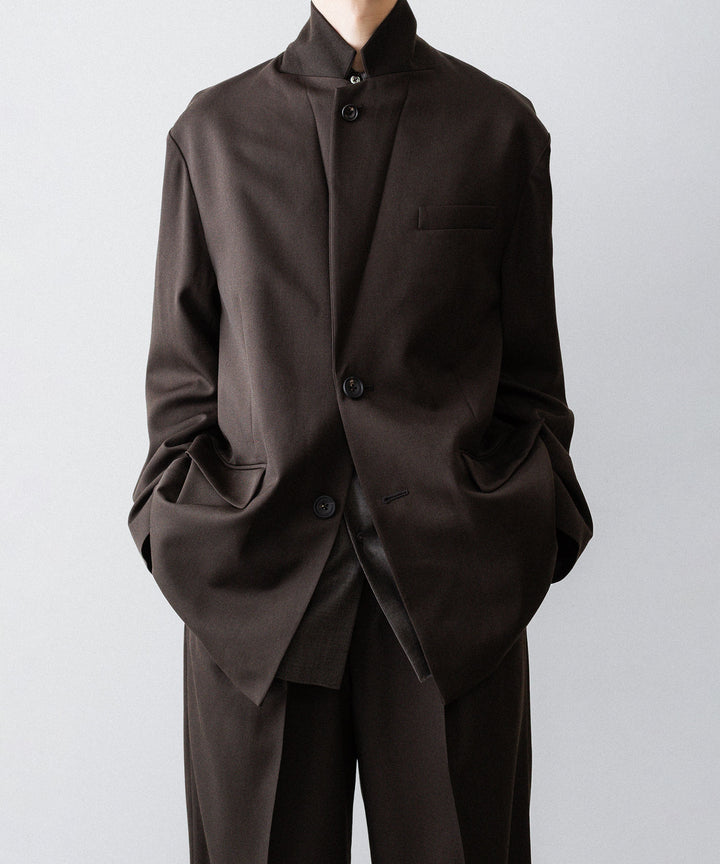 ssstein(シュタイン)のOVERSIZED SINGLE BREASTED JACKET (2/60 WOOL GABARDINE) - MILITARY KHAKIの公式通販サイトsession福岡セレクトショップ