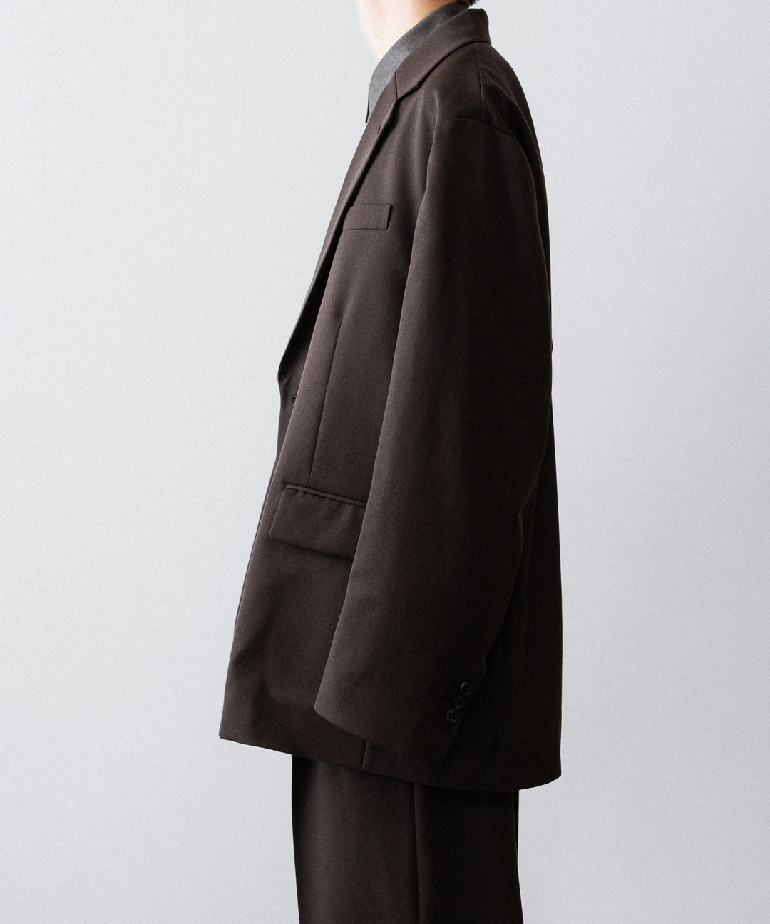 ssstein(シュタイン)のOVERSIZED SINGLE BREASTED JACKET (2/60 WOOL GABARDINE) - MILITARY KHAKIの公式通販サイトsession福岡セレクトショップ
