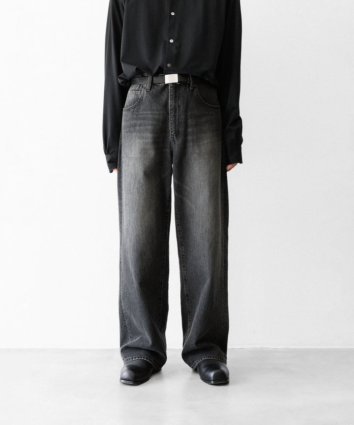ssstein(シュタイン)のWIDE DENIM JEANS - BLACKの公式通販サイトsession福岡セレクトショップ