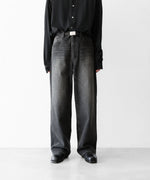 画像をギャラリービューアに読み込む, ssstein(シュタイン)のWIDE DENIM JEANS - BLACKの公式通販サイトsession福岡セレクトショップ
