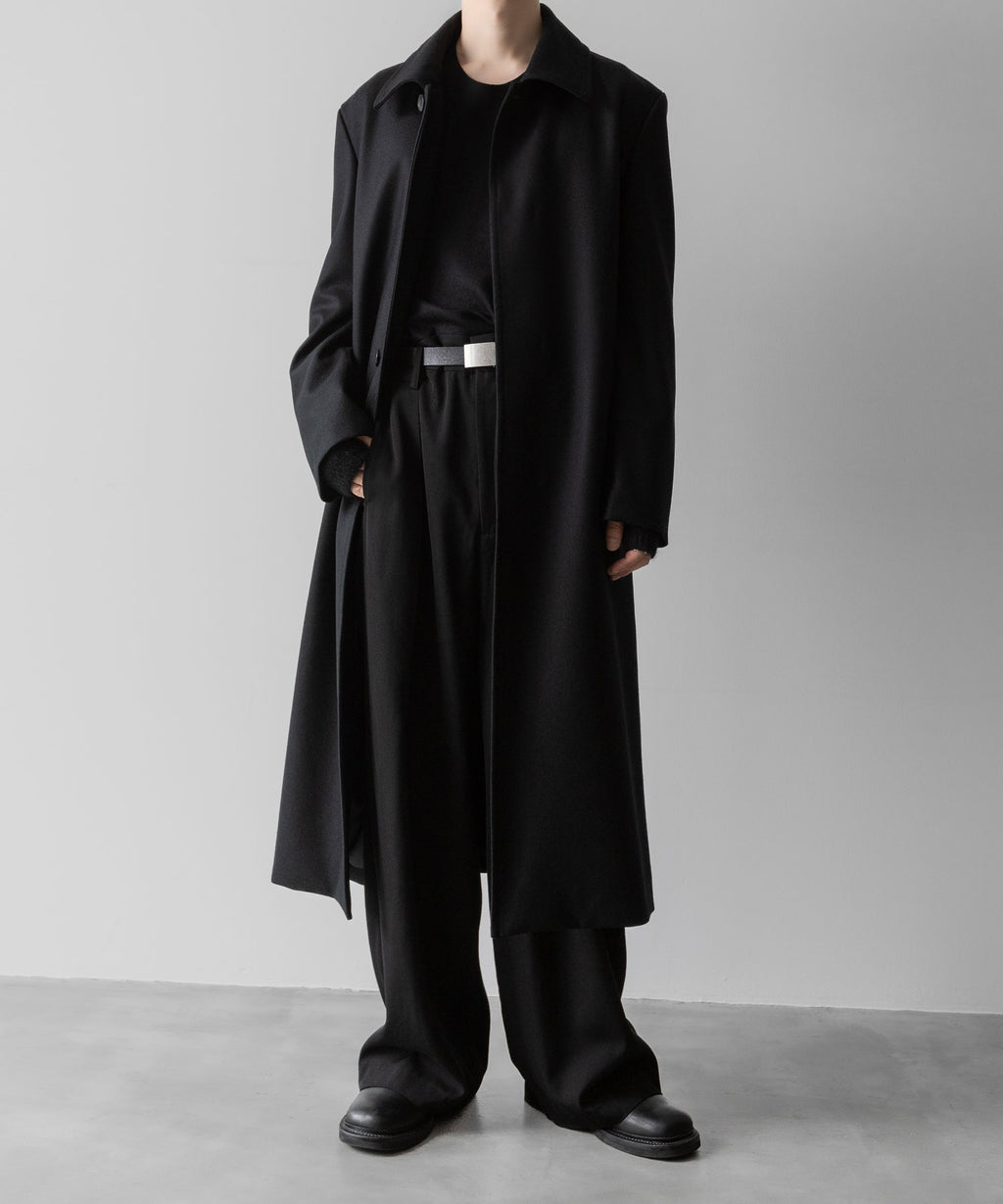 VEIN ヴェインのWO DOUBLE MELTON MAXI COAT - BLACKの公式通販サイトsession福岡セレクトショップ