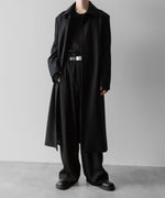 画像をギャラリービューアに読み込む, VEIN ヴェインのWO DOUBLE MELTON MAXI COAT - BLACKの公式通販サイトsession福岡セレクトショップ
