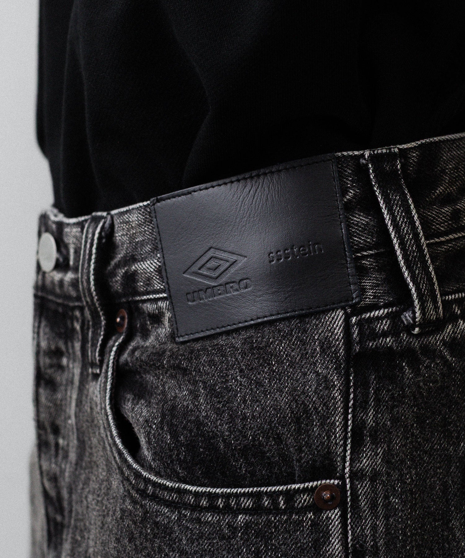 ssstein×UMBRO(シュタイン×アンブロ)のDEFORMATION WIDE DENIM JEANS - BLACKの公式通販サイトsession福岡セレクトショップ