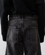 画像をギャラリービューアに読み込む, ssstein×UMBRO(シュタイン×アンブロ)のDEFORMATION WIDE DENIM JEANS - BLACKの公式通販サイトsession福岡セレクトショップ
