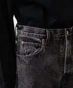 画像をギャラリービューアに読み込む, ssstein×UMBRO(シュタイン×アンブロ)のDEFORMATION WIDE DENIM JEANS - BLACKの公式通販サイトsession福岡セレクトショップ
