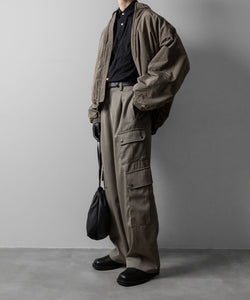 ssstein(シュタイン)のCARGO POCKET WIDE EASY TROUSERS - TAUPE BEIGEの公式通販サイトsession福岡セレクトショップ