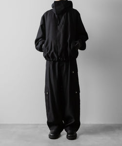 ssstein(シュタイン)のW/R/SI DOUBLE WEAVE HOODED JACKET - BLACKの公式通販サイトsession福岡セレクトショップ