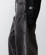 画像をギャラリービューアに読み込む, ssstein×UMBRO(シュタイン×アンブロ)のDEFORMATION WIDE DENIM JEANS - BLACKの公式通販サイトsession福岡セレクトショップ
