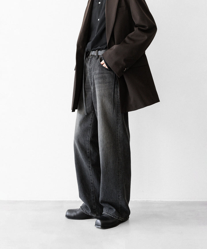 ssstein(シュタイン)のWIDE DENIM JEANS - BLACKの公式通販サイトsession福岡セレクトショップ