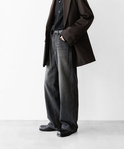 ssstein / シュタイン】WIDE DENIM JEANS - BLACK | 公式通販サイト