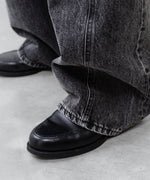画像をギャラリービューアに読み込む, ssstein×UMBRO(シュタイン×アンブロ)のDEFORMATION WIDE DENIM JEANS - BLACKの公式通販サイトsession福岡セレクトショップ
