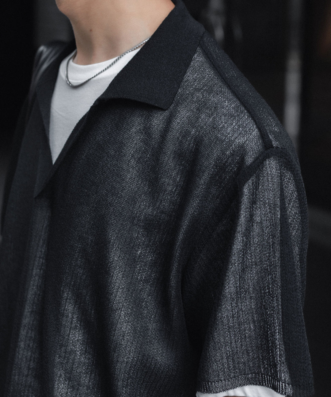 ssstein(シュタイン)のPE/RAMIE KNIT SS SKIPPER - BLACKの公式通販サイトsession福岡セレクトショップ