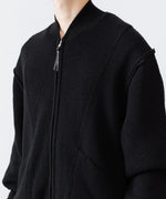 画像をギャラリービューアに読み込む, ANTHEM A アンセムエー BULKY WOOL KNIT ZIP BLOUSONのBLACK 公式通販サイトsession福岡セレクトショップ
