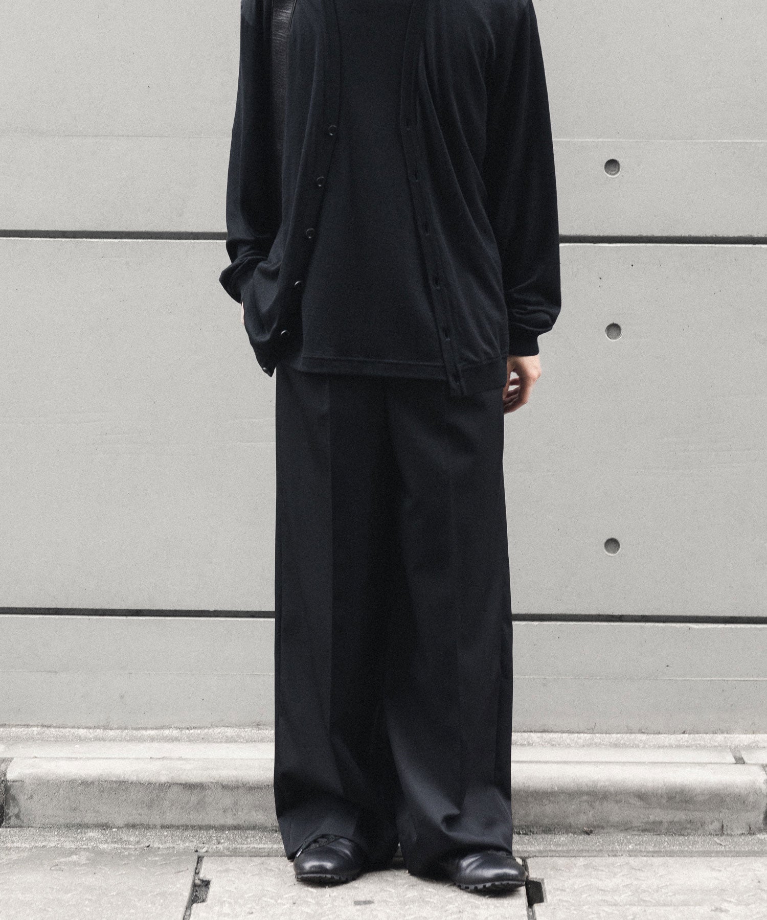 ssstein / シュタイン】LONG WIDE TROUSERS - BLACK | 公式通販サイト