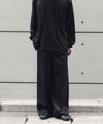 画像をギャラリービューアに読み込む, 【ssstein】 LONG WIDE TROUSERS - BLACK
