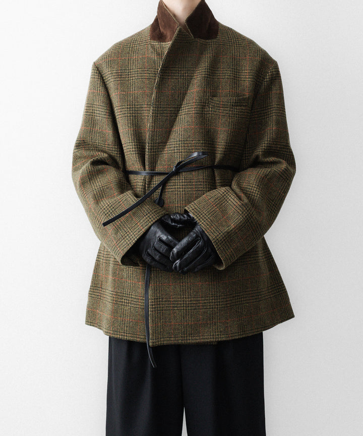 ssstein(シュタイン)のBRITISH TWEED OVERSIZED PEAK LAPEL JACKET - TWEED CHECKの公式通販サイトsession福岡セレクトショップ