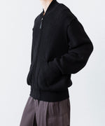 画像をギャラリービューアに読み込む, ANTHEM A アンセムエー BULKY WOOL KNIT ZIP BLOUSONのBLACK 公式通販サイトsession福岡セレクトショップ
