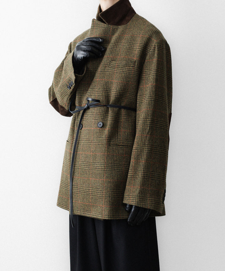 ssstein(シュタイン)のBRITISH TWEED OVERSIZED PEAK LAPEL JACKET - TWEED CHECKの公式通販サイトsession福岡セレクトショップ