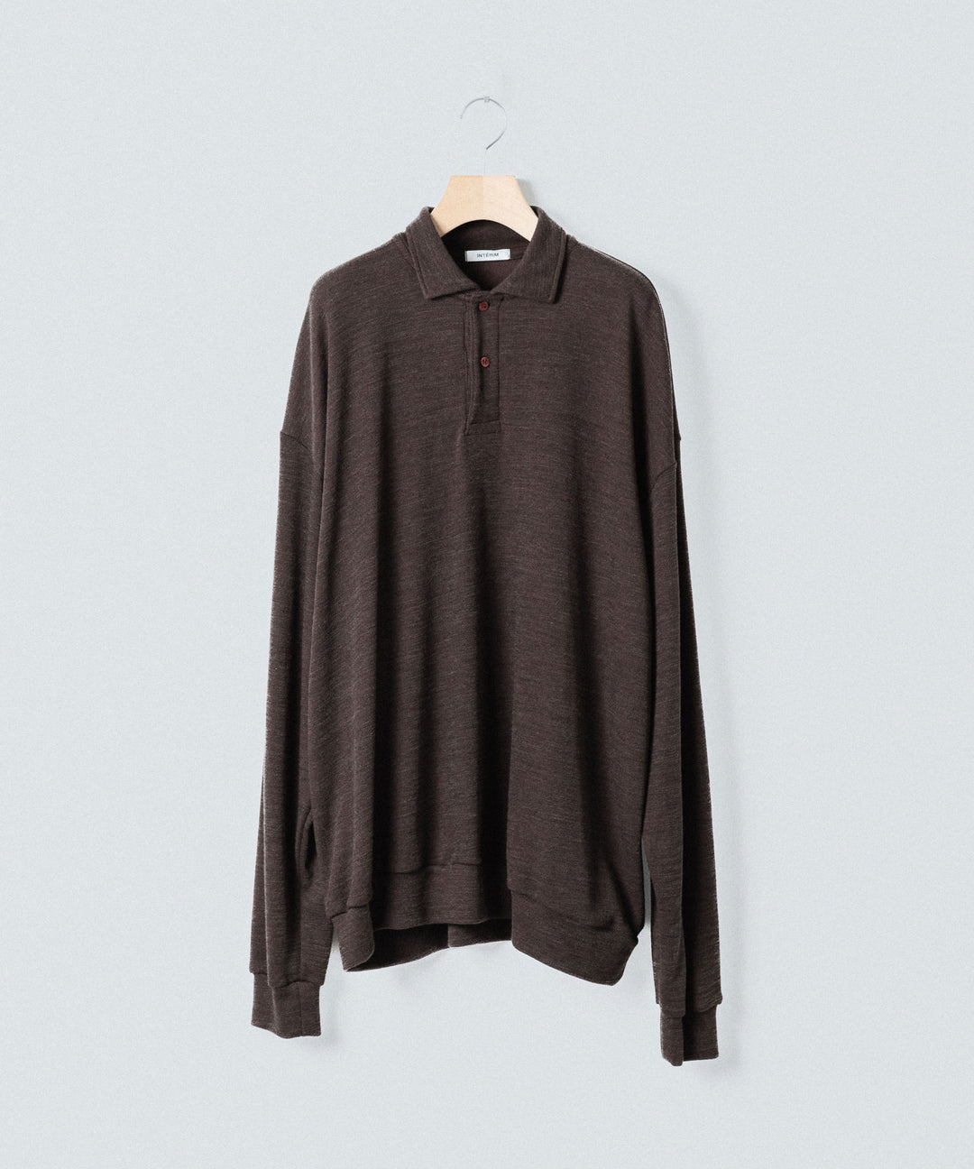 INTÉRIM(インテリム)のHYPER BIG MELANGE DOUBLE PIQUE JERSEY LONG POLO SHIRT - MOLEの公式通販サイトsession福岡セレクトショップ