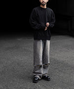 画像をギャラリービューアに読み込む, CODA コーダ FADED BLACK WASHED DESTROYED SWEATSHIRTのADED BLACK公式通販サイトsession福岡セレクトショップ
