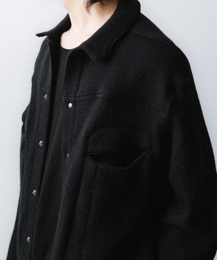 OPPOSE DUALITY-オポーズデュアリティの6 POCKET PANEL KNITのBLACK公式通販サイトsession福岡セレクトショップ