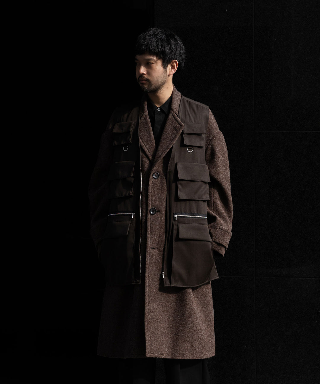 stein(シュタイン)の24SSコレクションOVERSIZED MULTI POCKET VESTのMILITARY KHAKI sessionセッション福岡セレクトショップ 公式通販サイト