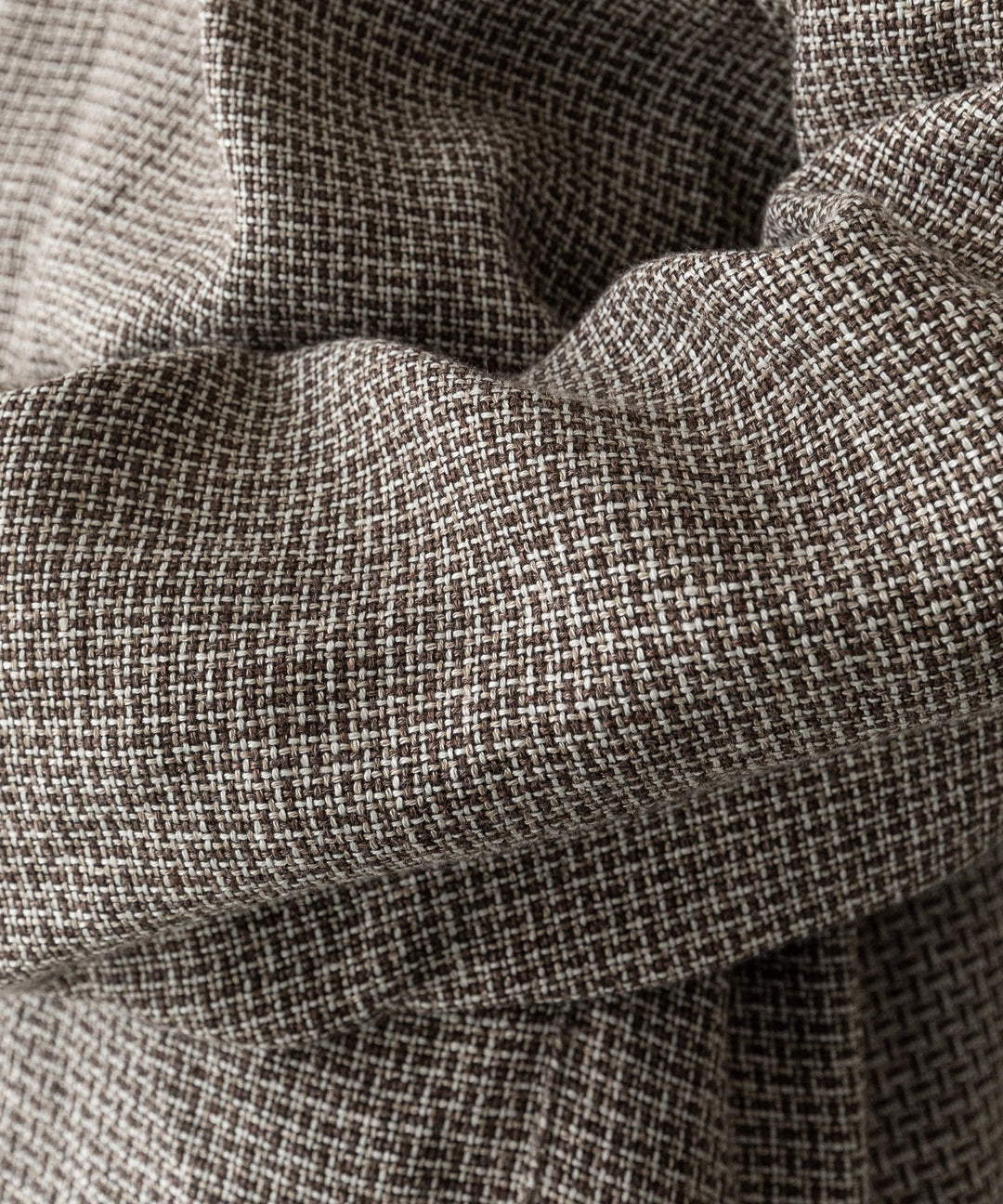 【INTÉRIM】   HYPER BIG VIRGIN WOOL LINEN BROWN MIX SHIRT JACKET - MIX