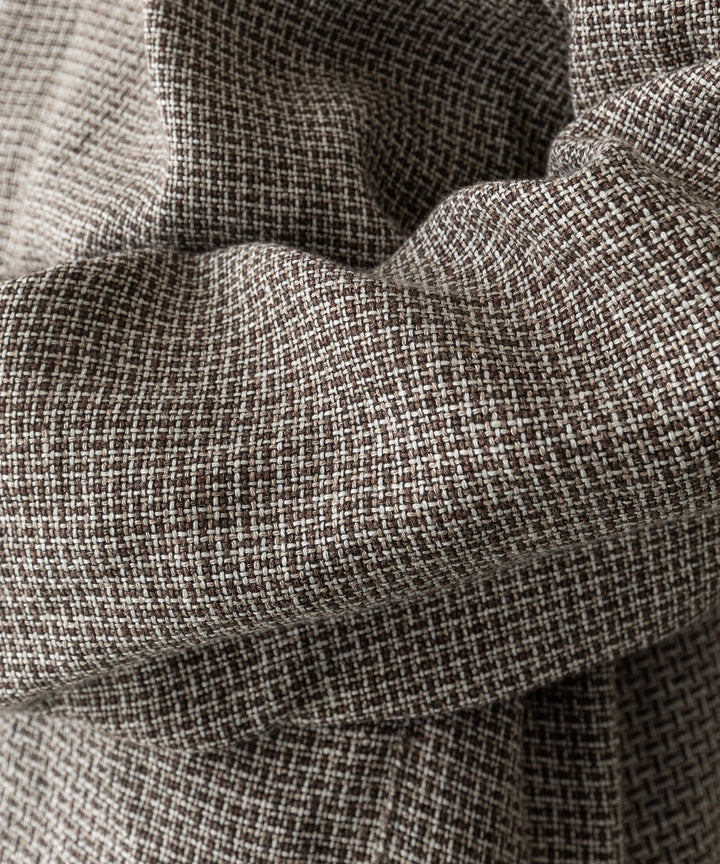 【INTÉRIM】   HYPER BIG VIRGIN WOOL LINEN BROWN MIX SHIRT JACKET - MIX