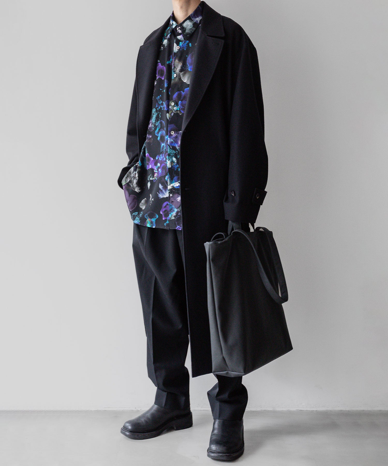 【UJOH】ウジョーのREGULAR COLLAR SHIRT by SASAKI KANAKO - BLACK 公式通販session福岡セレクトショップ