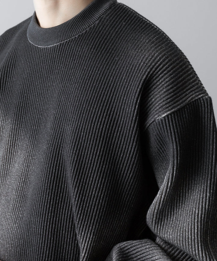 ssstein(シュタイン)のDISCOLORATION RIB KNIT LS - GREYの公式通販サイトsession福岡セレクトショップ