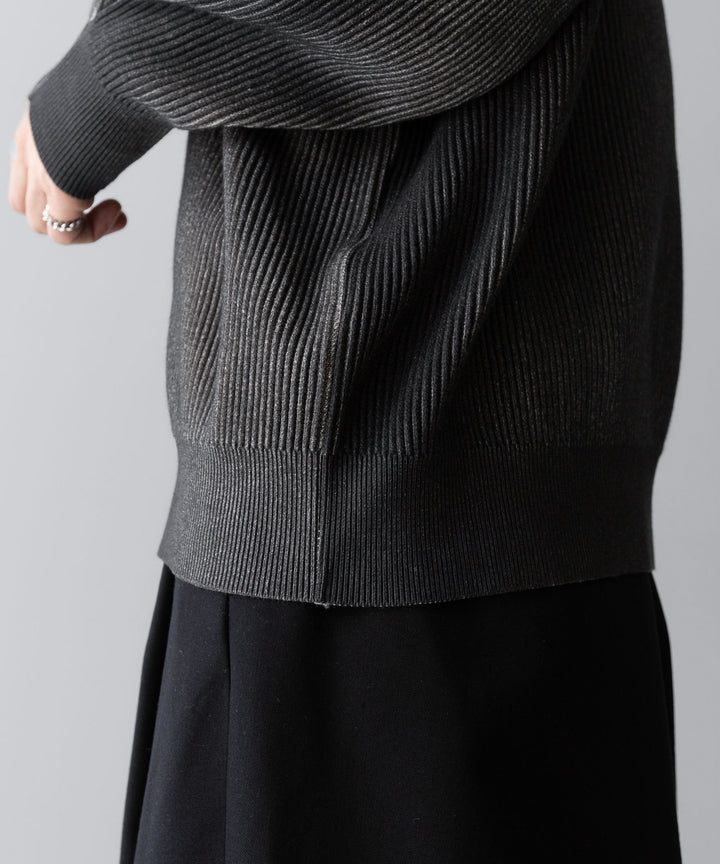 ssstein(シュタイン)のDISCOLORATION RIB KNIT LS - GREYの公式通販サイトsession福岡セレクトショップ