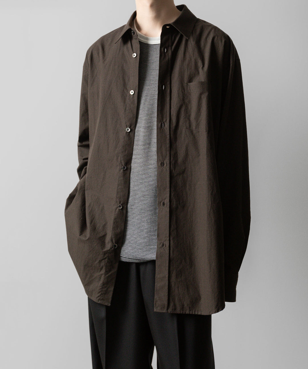 stein(シュタイン)の24SSコレクションOVERSIZED STANDARD SHIRTのMILITARY KHAKI公式通販サイトsession福岡セレクトショップ