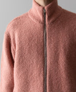 画像をギャラリービューアに読み込む, VEIN ヴェインのSHAGGY KNIT DRIVERS JACKET - PINKの公式通販サイトsession福岡セレクトショップ
