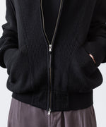 画像をギャラリービューアに読み込む, ANTHEM A アンセムエー BULKY WOOL KNIT ZIP BLOUSONのBLACK 公式通販サイトsession福岡セレクトショップ
