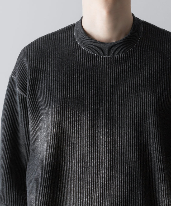 ssstein(シュタイン)のDISCOLORATION RIB KNIT LS - GREYの公式通販サイトsession福岡セレクトショップ