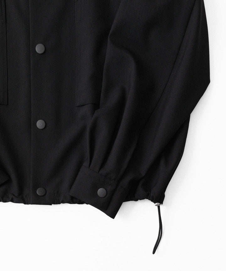 UJOH ウジョーのDRAW CORD SHIRTのBLACK 公式通販サイトsession福岡セレクトショップ