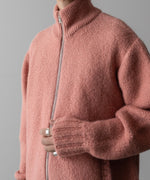 画像をギャラリービューアに読み込む, VEIN ヴェインのSHAGGY KNIT DRIVERS JACKET - PINKの公式通販サイトsession福岡セレクトショップ
