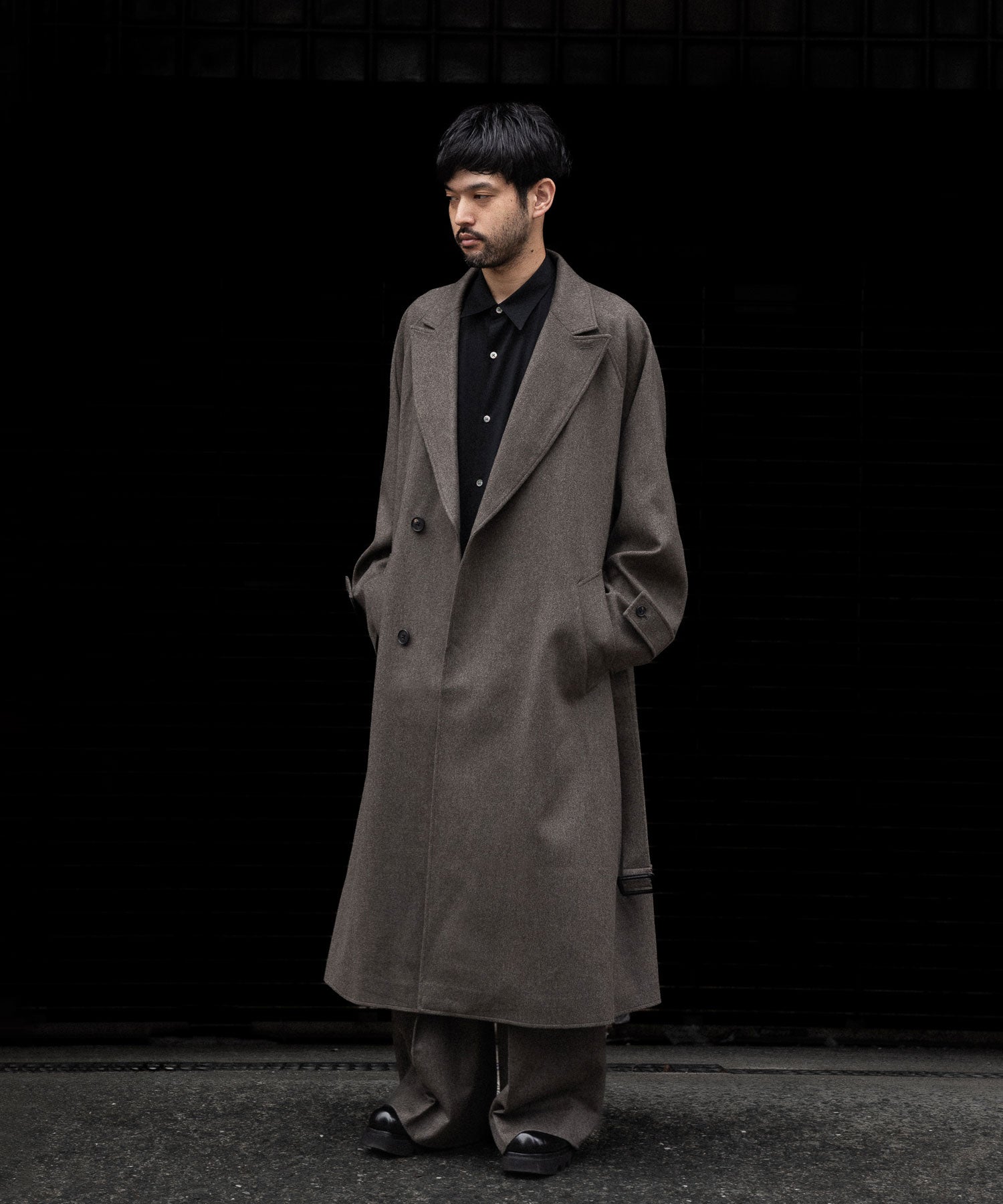 ssstein(シュタイン)のOVERSIZED PEAK LAPEL COAT - TAUPEの公式通販サイトsession福岡セレクトショップ