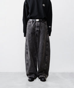 ssstein × UMBRO】DEFORMATION WIDE DENIM JEANS - BLACK | 公式通販