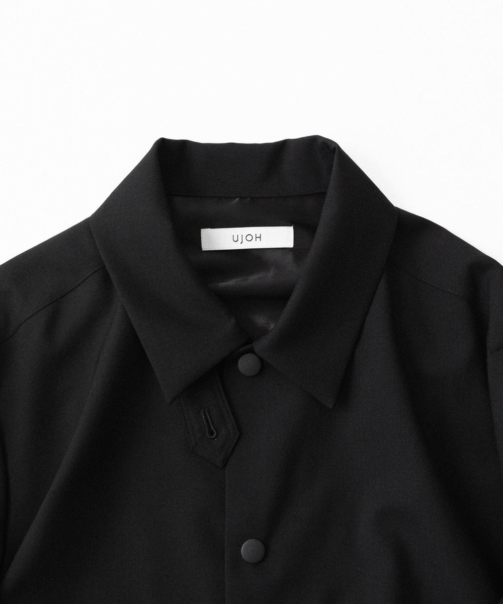 UJOH ウジョーのDRAW CORD SHIRTのBLACK 公式通販サイトsession福岡セレクトショップ