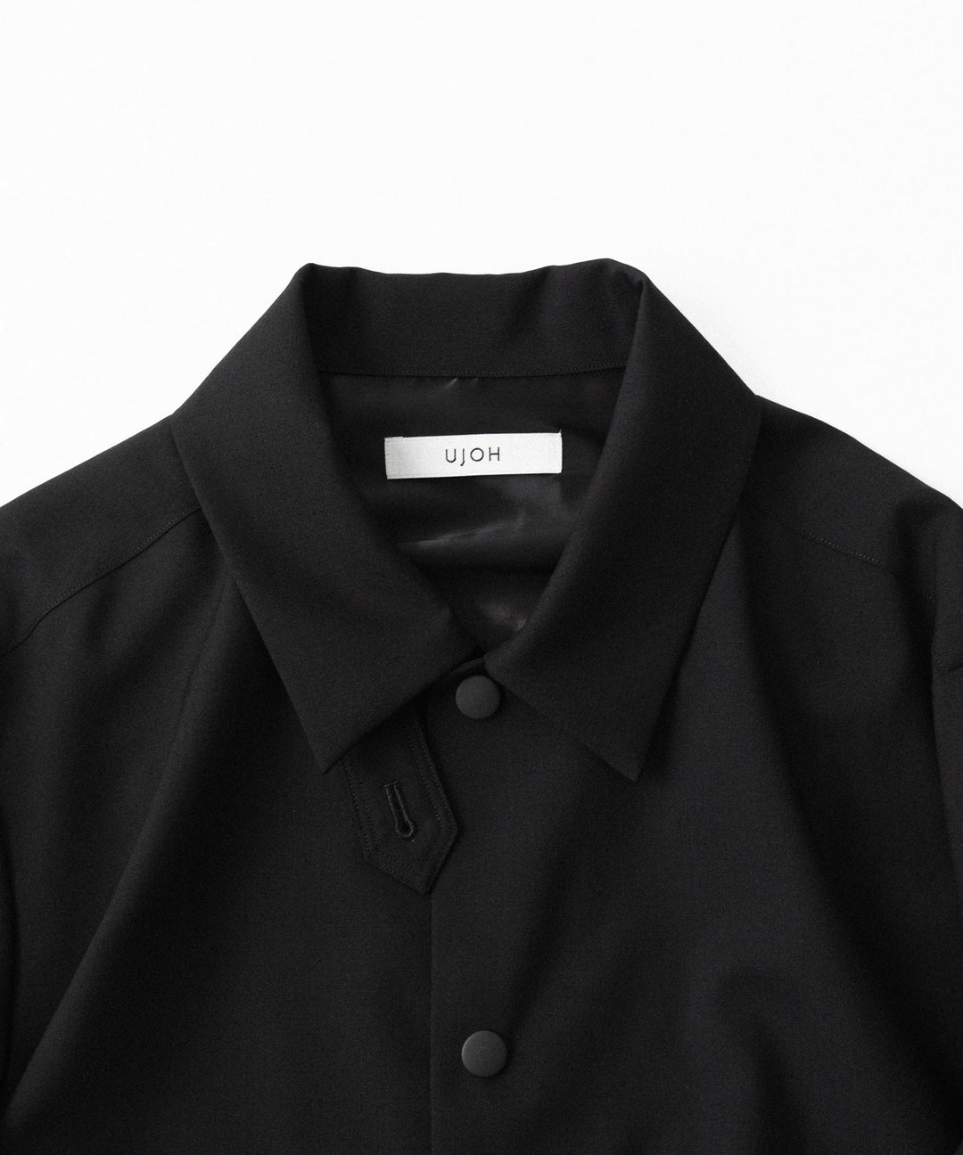 UJOH ウジョーのDRAW CORD SHIRTのBLACK 公式通販サイトsession福岡セレクトショップ