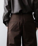 画像をギャラリービューアに読み込む, ssstein(シュタイン)のBRUSHED CHINO ONE TUCK WIDE PANTS - BROWNの公式通販サイトsession福岡セレクトショップ
