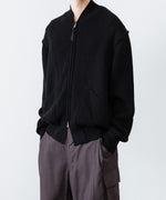 画像をギャラリービューアに読み込む, ANTHEM A アンセムエー BULKY WOOL KNIT ZIP BLOUSONのBLACK 公式通販サイトsession福岡セレクトショップ
